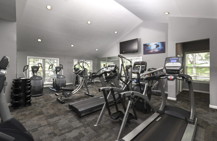 cardio equipment in the fitness center 