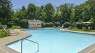 Outdoor Pool with mature trees surrounding 