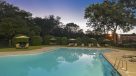 outdoor pool at dusk 