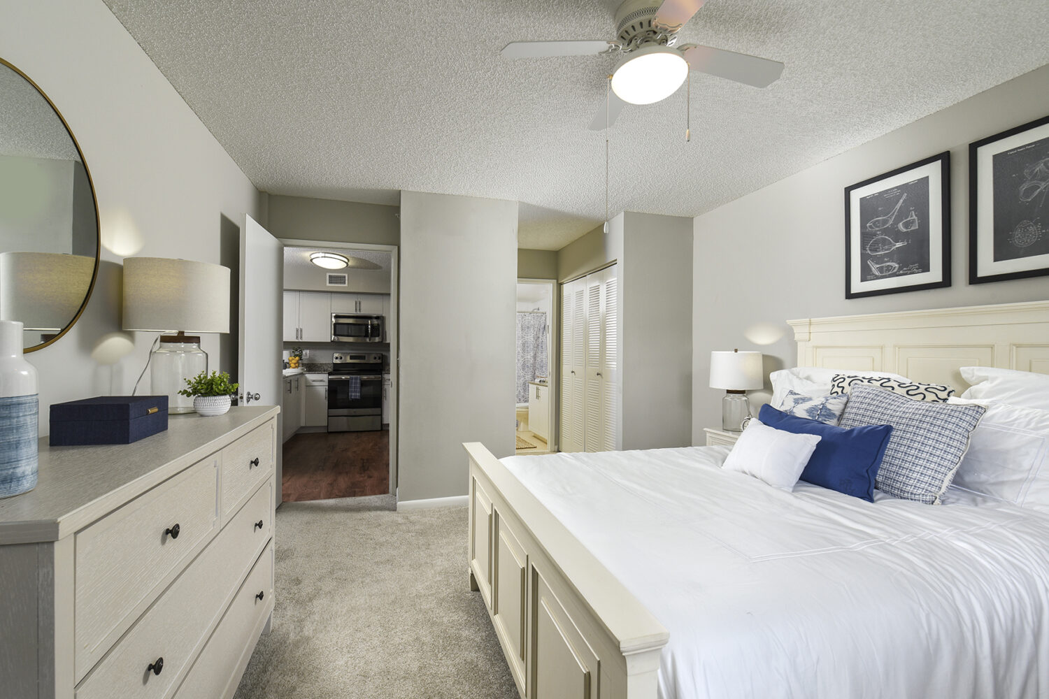 Bedroom with Large Closets