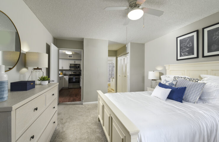 Bedroom with Large Closets
