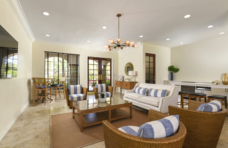 clubhouse with lots of seating options