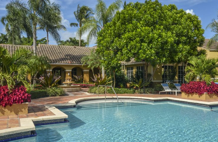 outdoor heated pool 