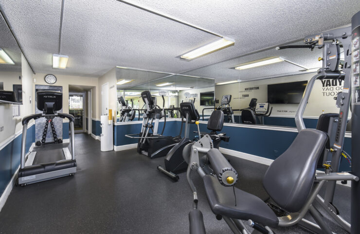 weight machine in the fitness center 