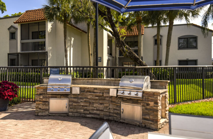 Poolside Grilling Area