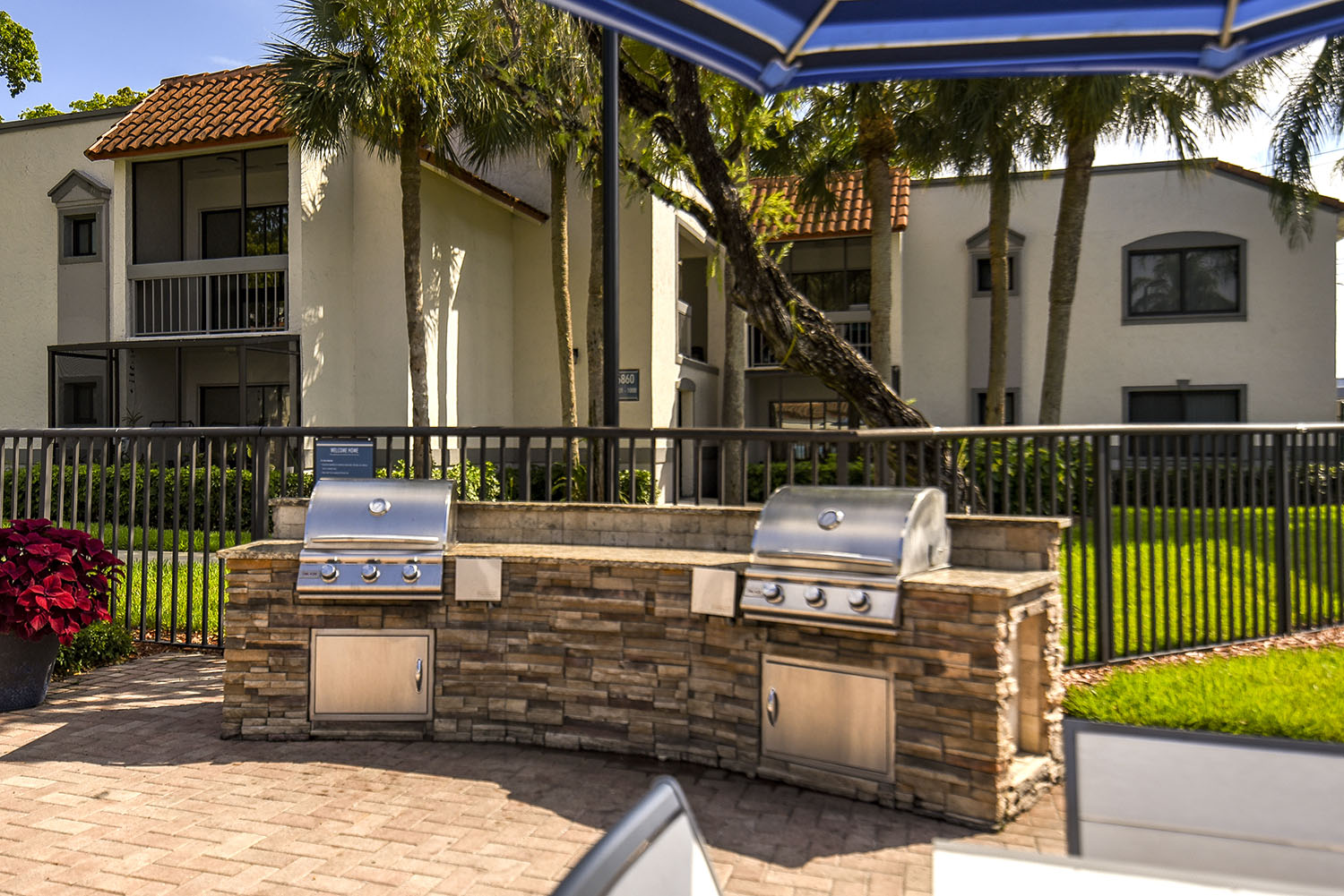 Poolside Grilling Area