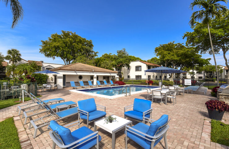 Poolside Seating Area