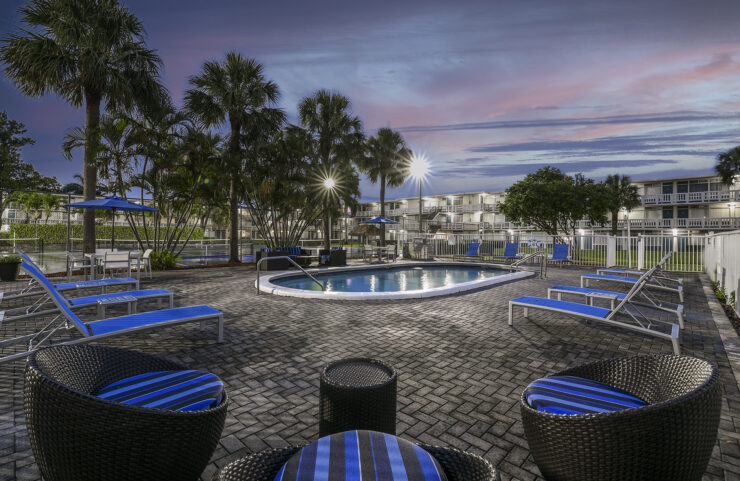 Poolside Lounge Area