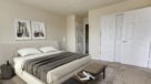 bedroom with wall to wall carpeting