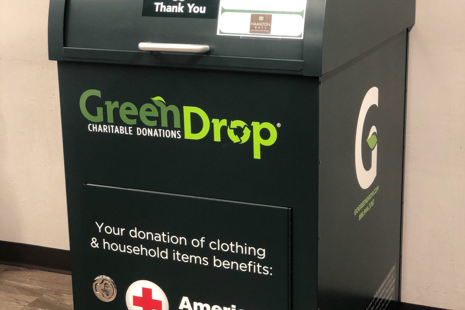 On-Site Green Drop Donation Box
