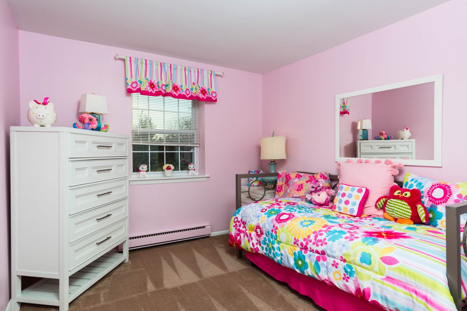 secondary bedroom with wall to wall carpet