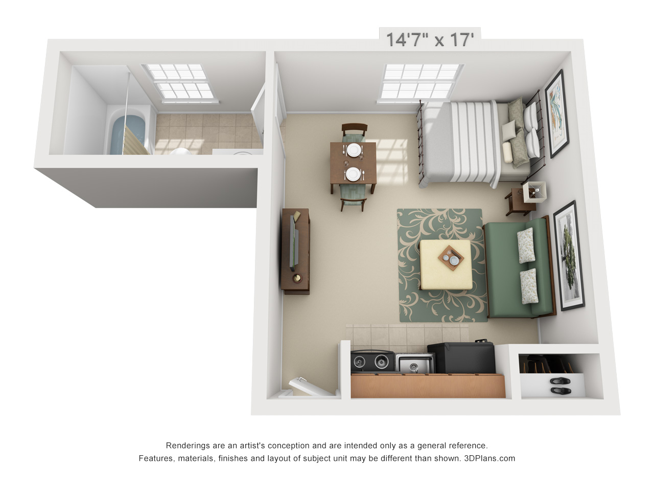 studio apartment in hatfield