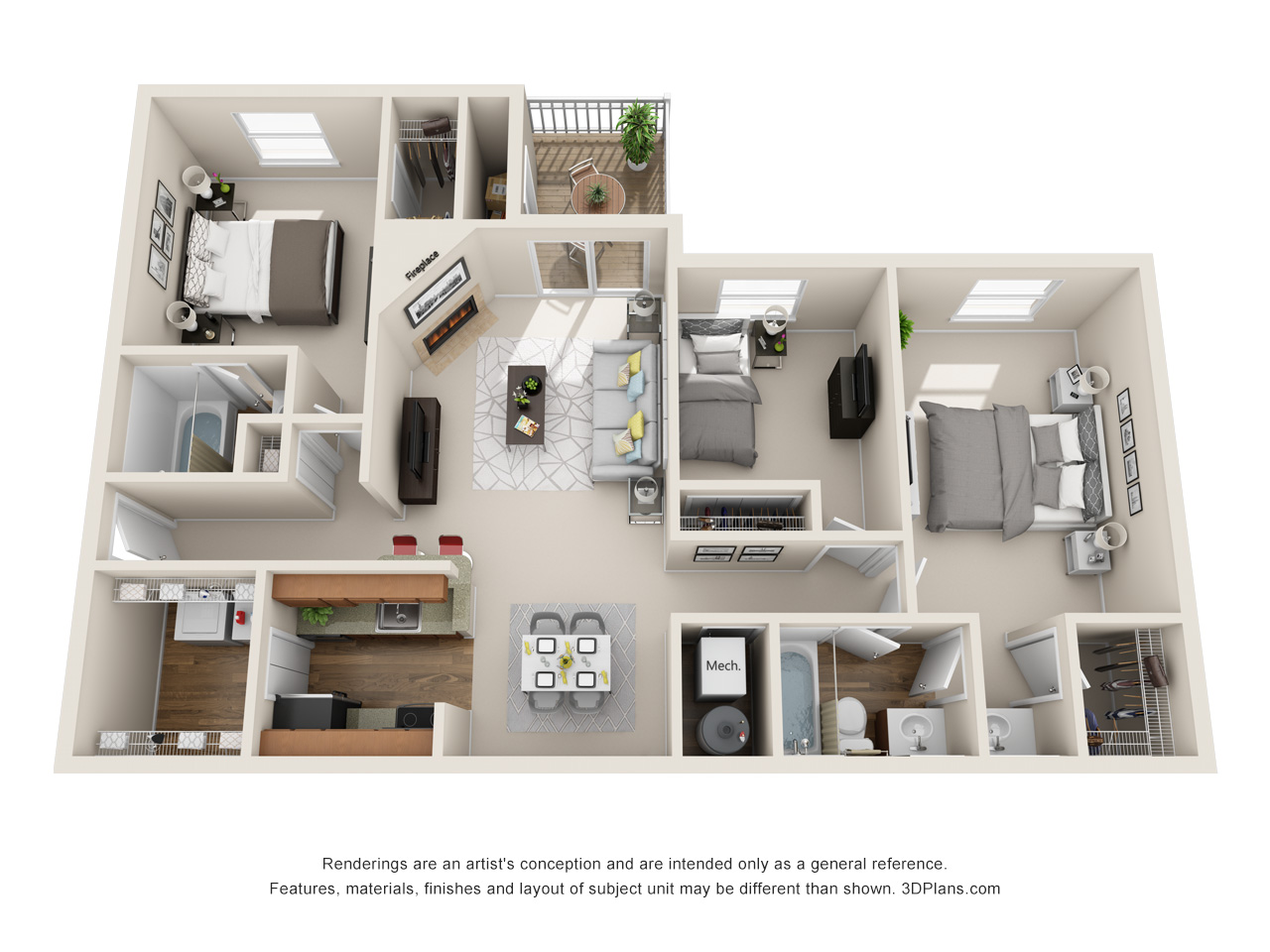 3 bedroom apartment in marlton