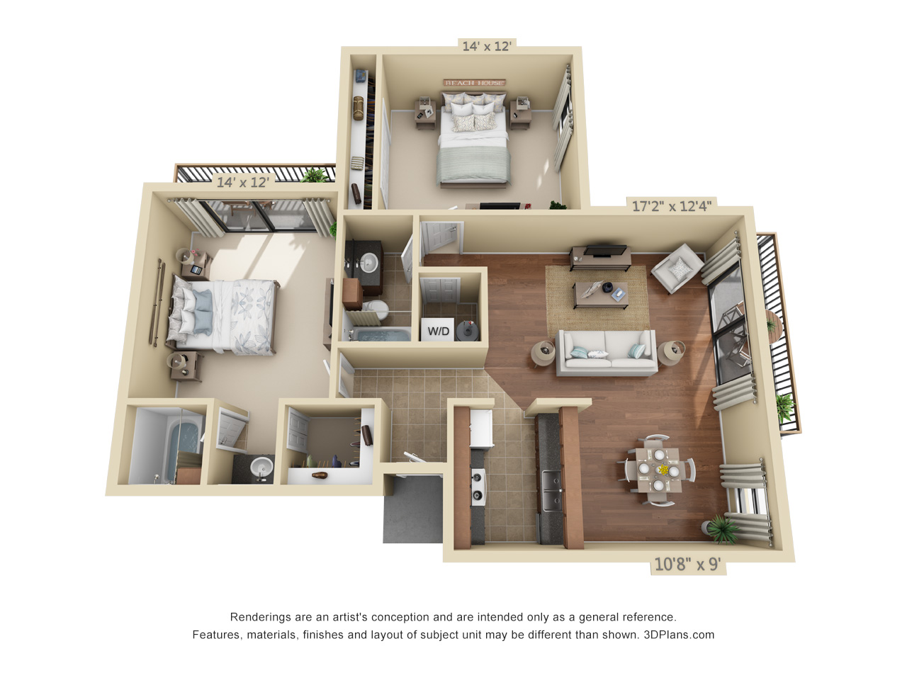2 bedroom apartments in plantation