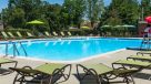 outdoor pool with plenty of new patio furniture