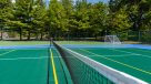 tennis court and badminton court