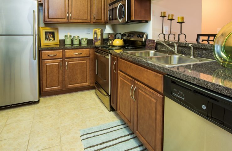 upgraded kitchens with microwave 