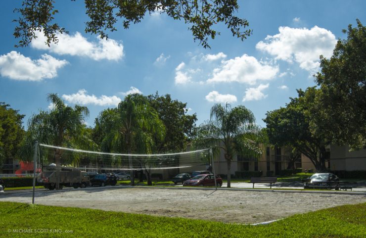 beach volleyball court