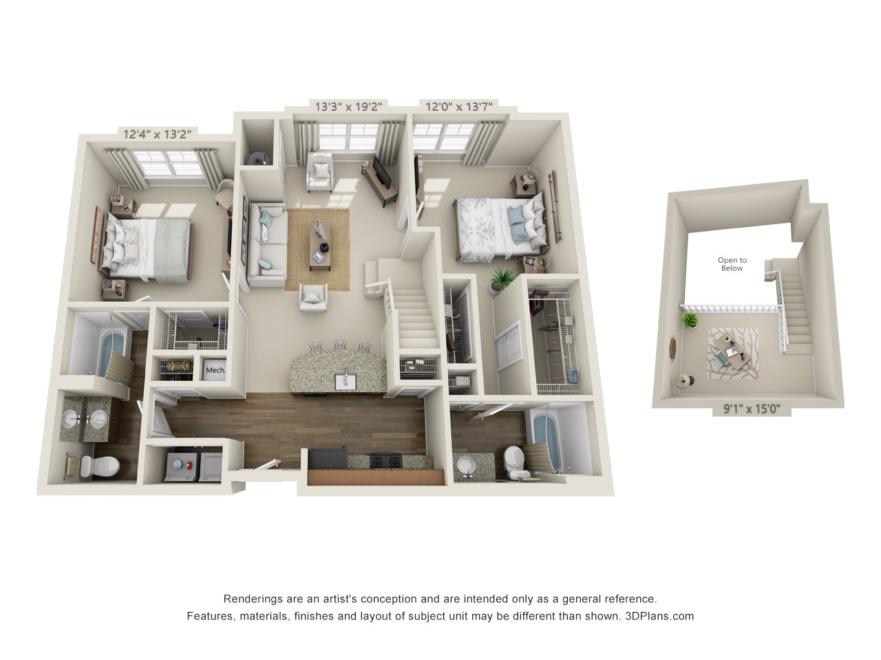 two bedroom apartment in conshohocken