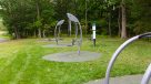 shaded outdoor fitness park 