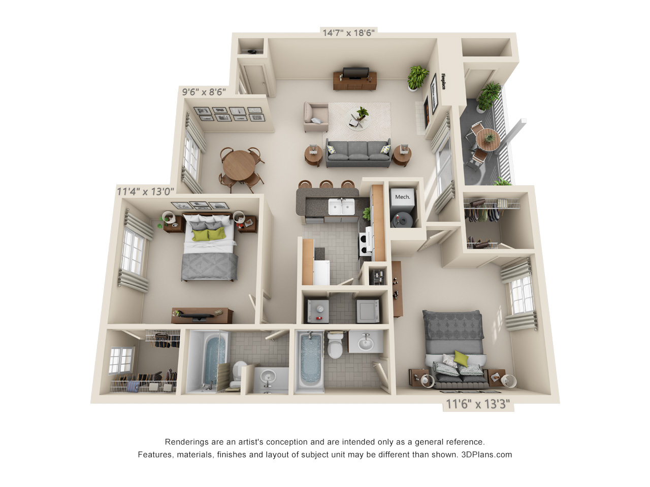 2 bedroom apartment in wethersfield