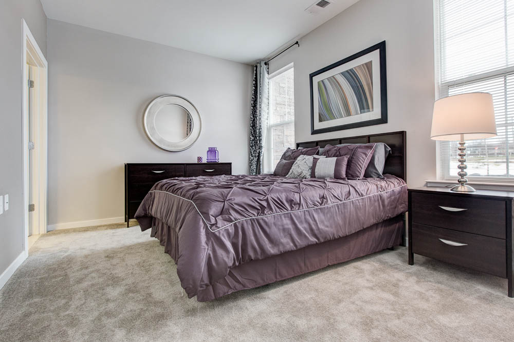 bedrooms with natural sunlight