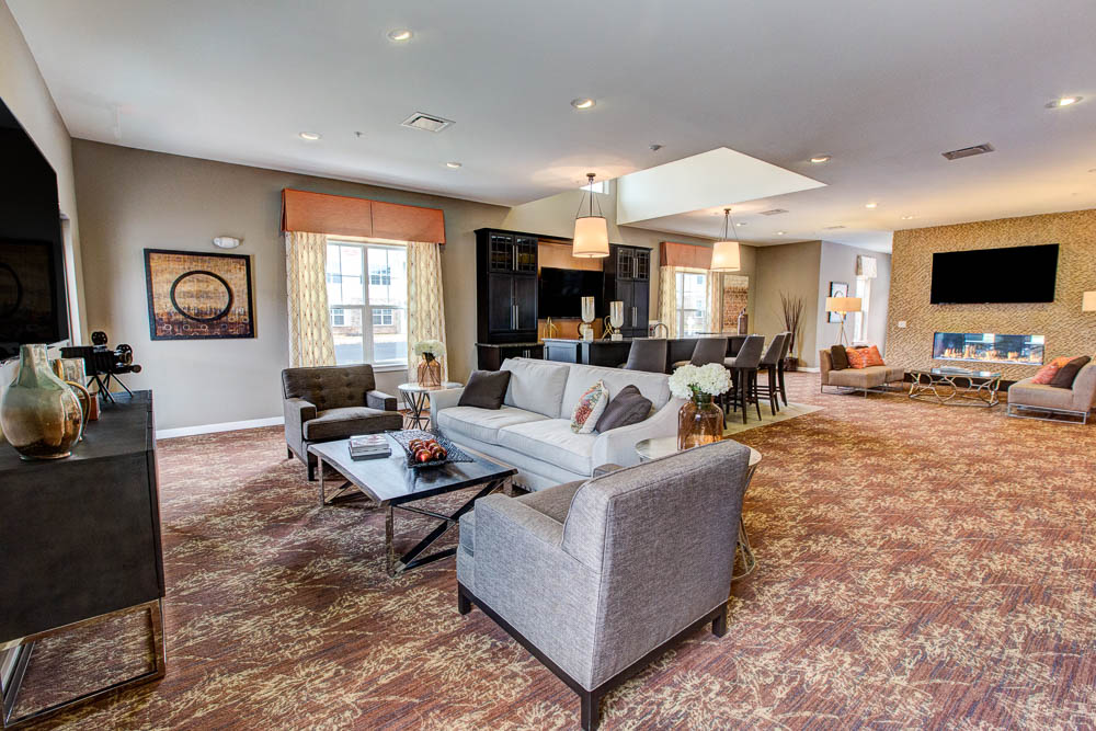 lounge section in clubhouse 