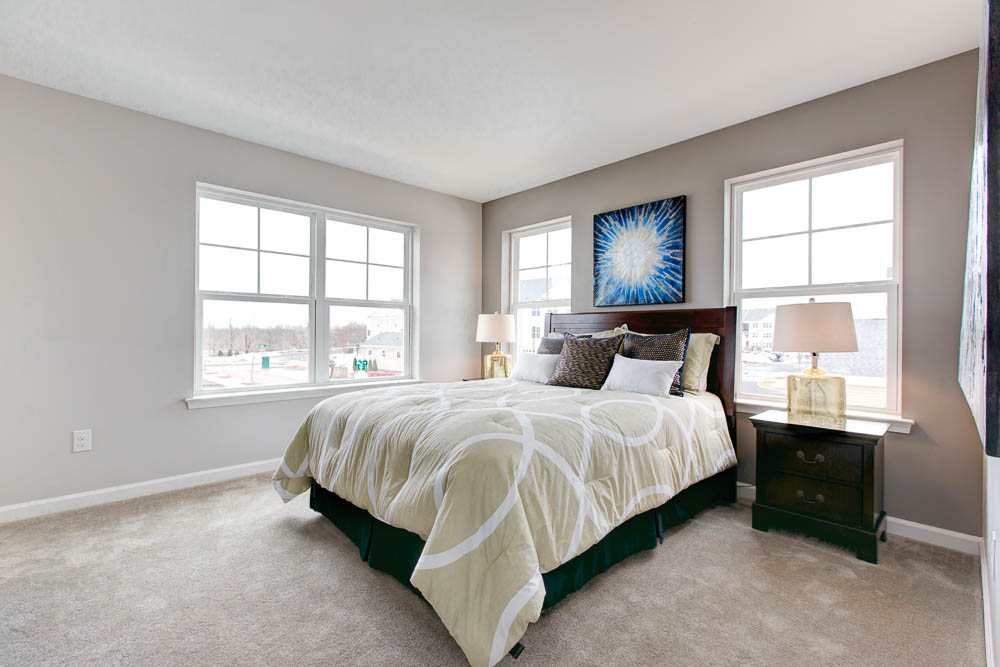 bedroom with lots of natural light 