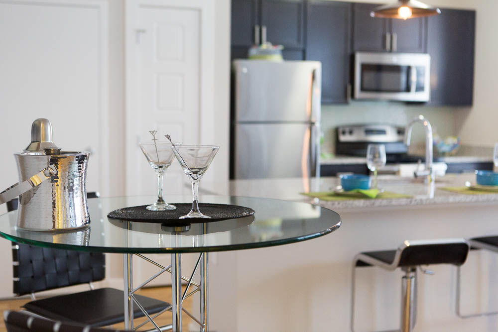 high top table by kitchen 