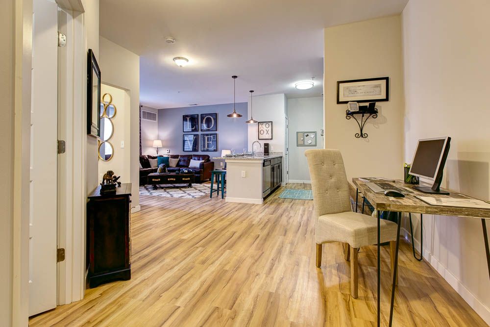 entrance to a 2 bedroom apartment 