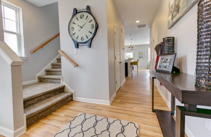 foyer in a 3 bedroom townhome