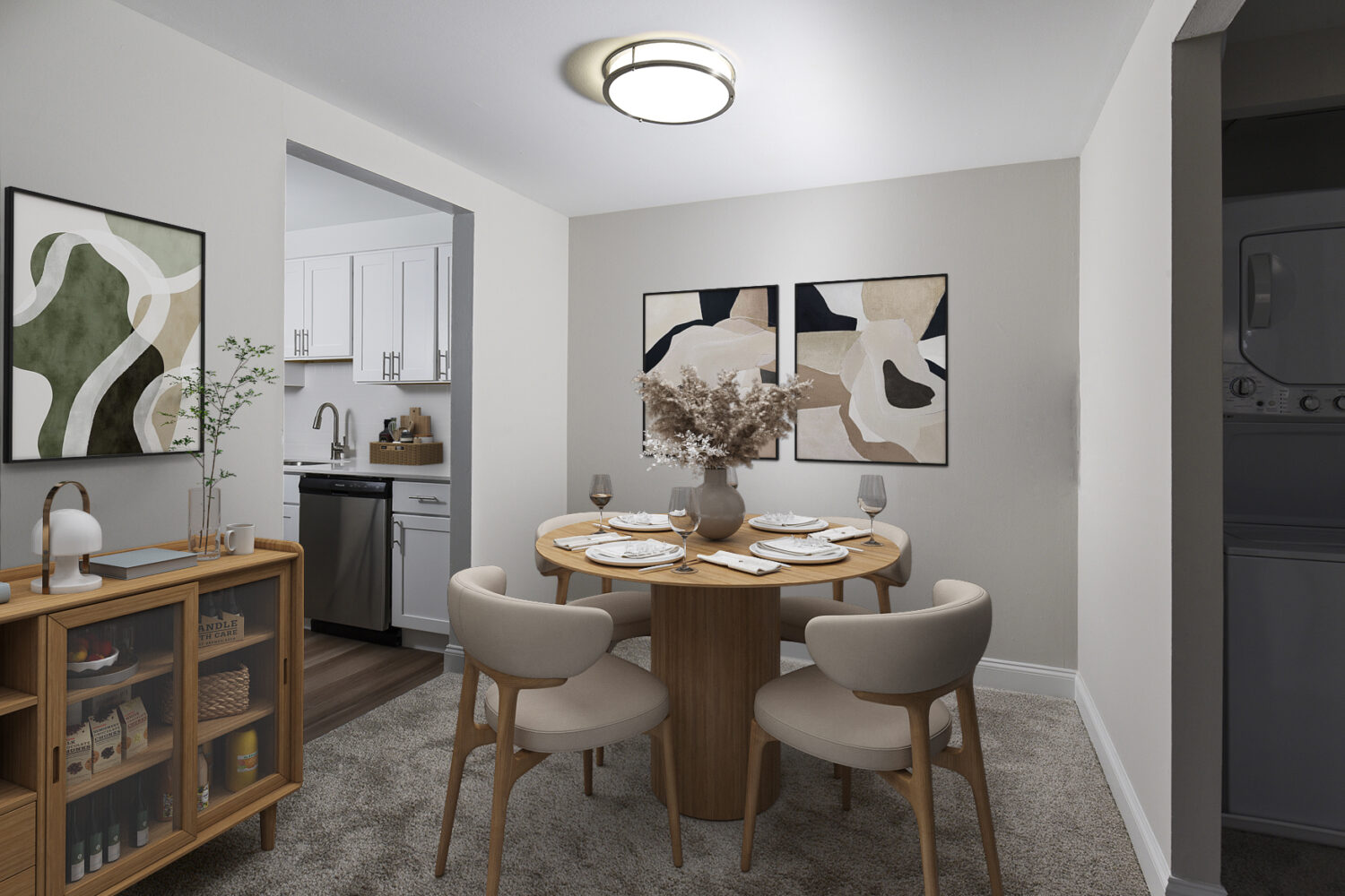 dining area outside kitchen