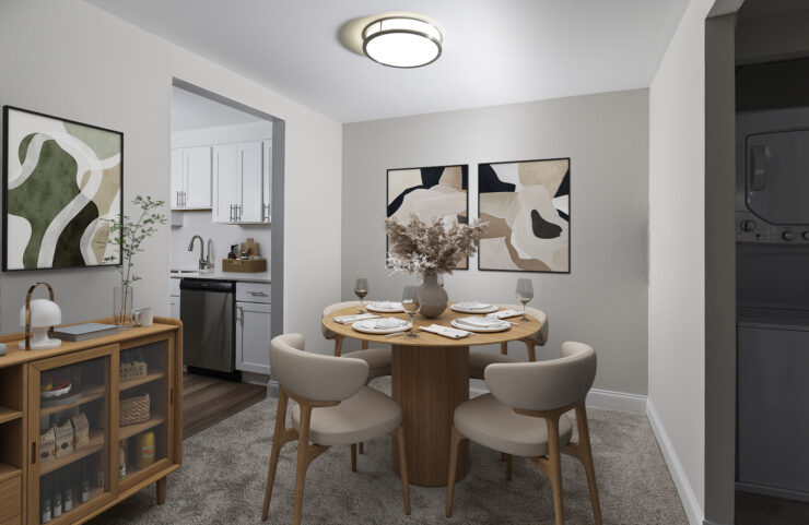 dining area outside kitchen