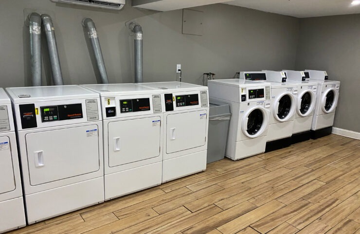 laundry room with washer and dryer