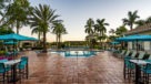 pool with umbrella tables and lounge chairs 