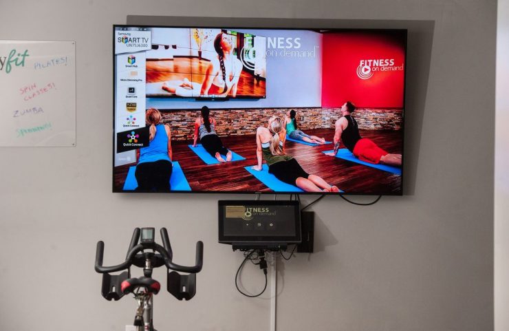 fitness on demand TV with lots of workout options 