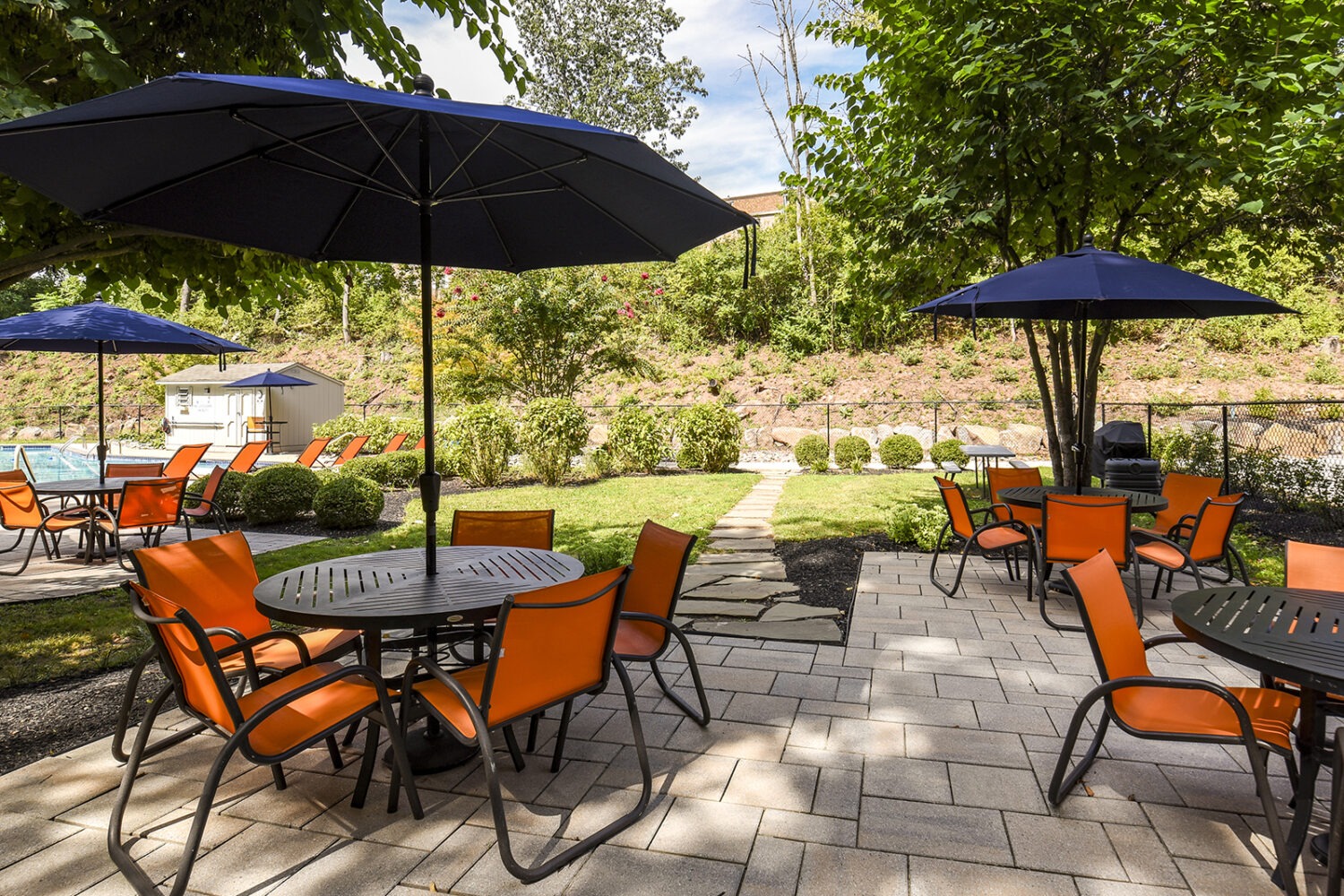 Poolside Seating Area