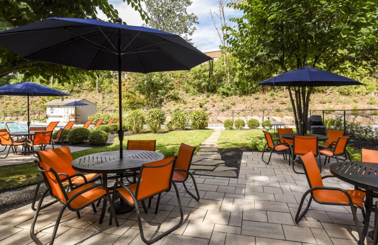 Poolside Seating Area