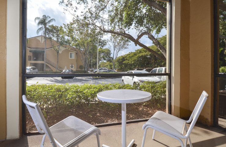 private screened in patio