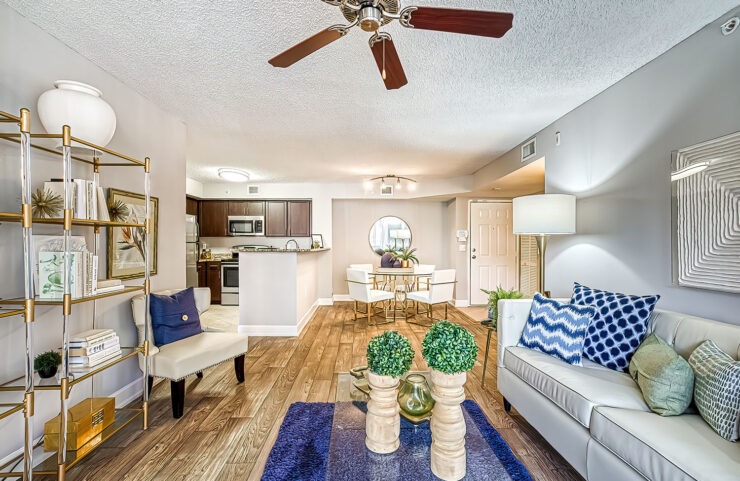 living room with open floorplan
