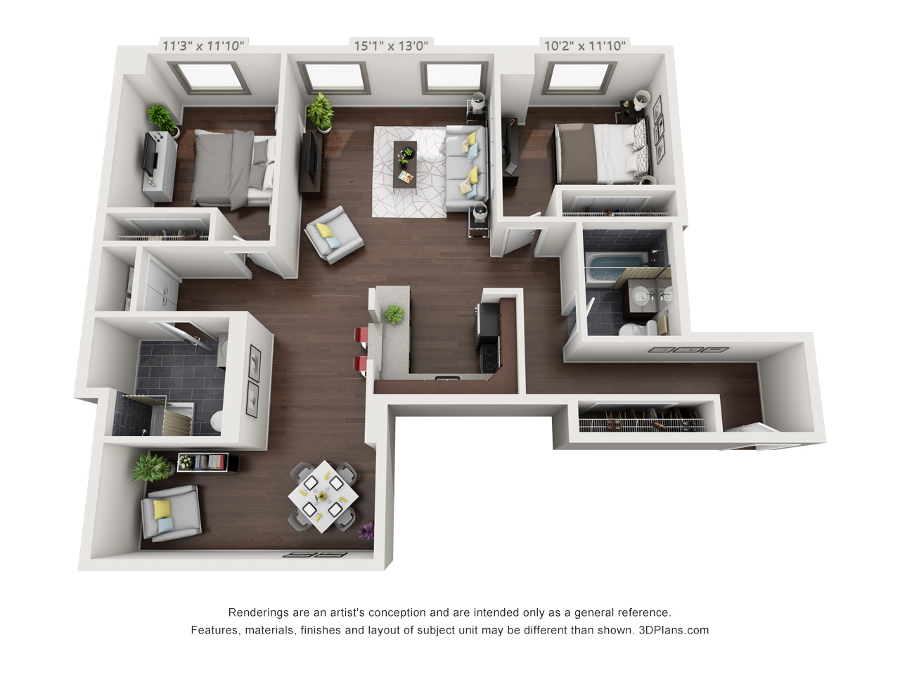 broad street apartments - 2 bedroom