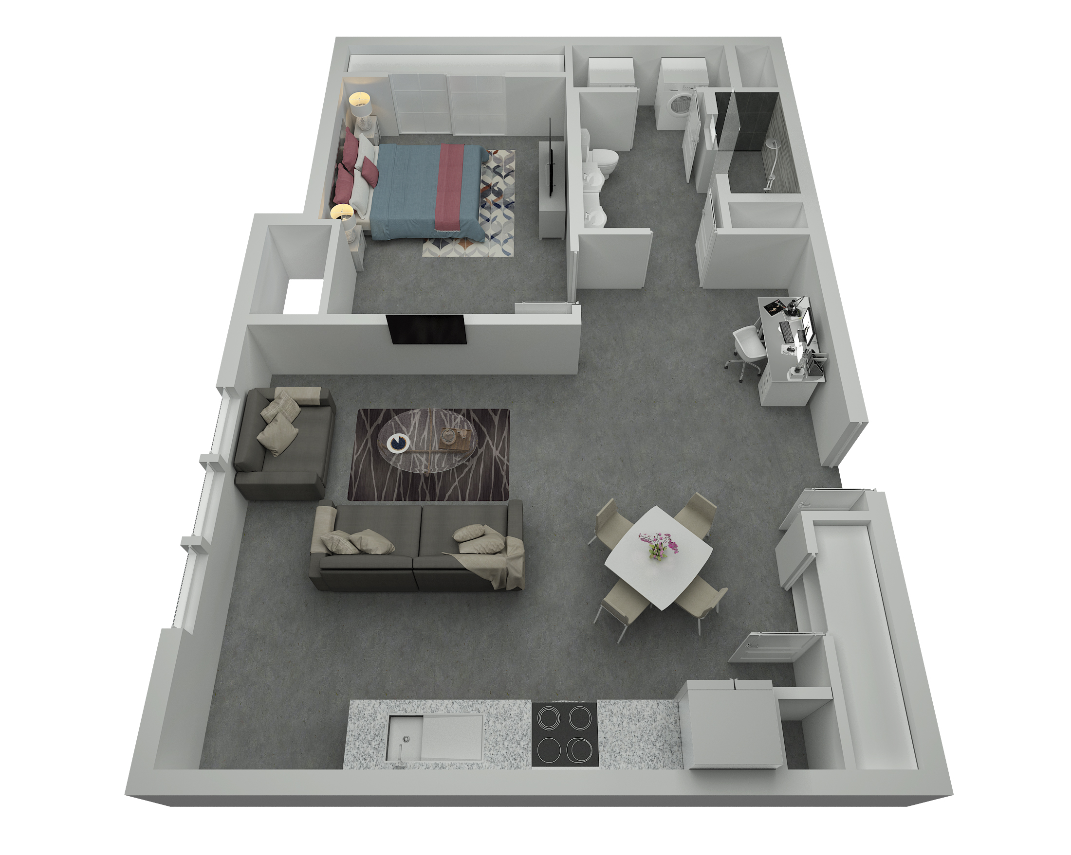 A5 - 1 Bedroom, 1 Bathroom