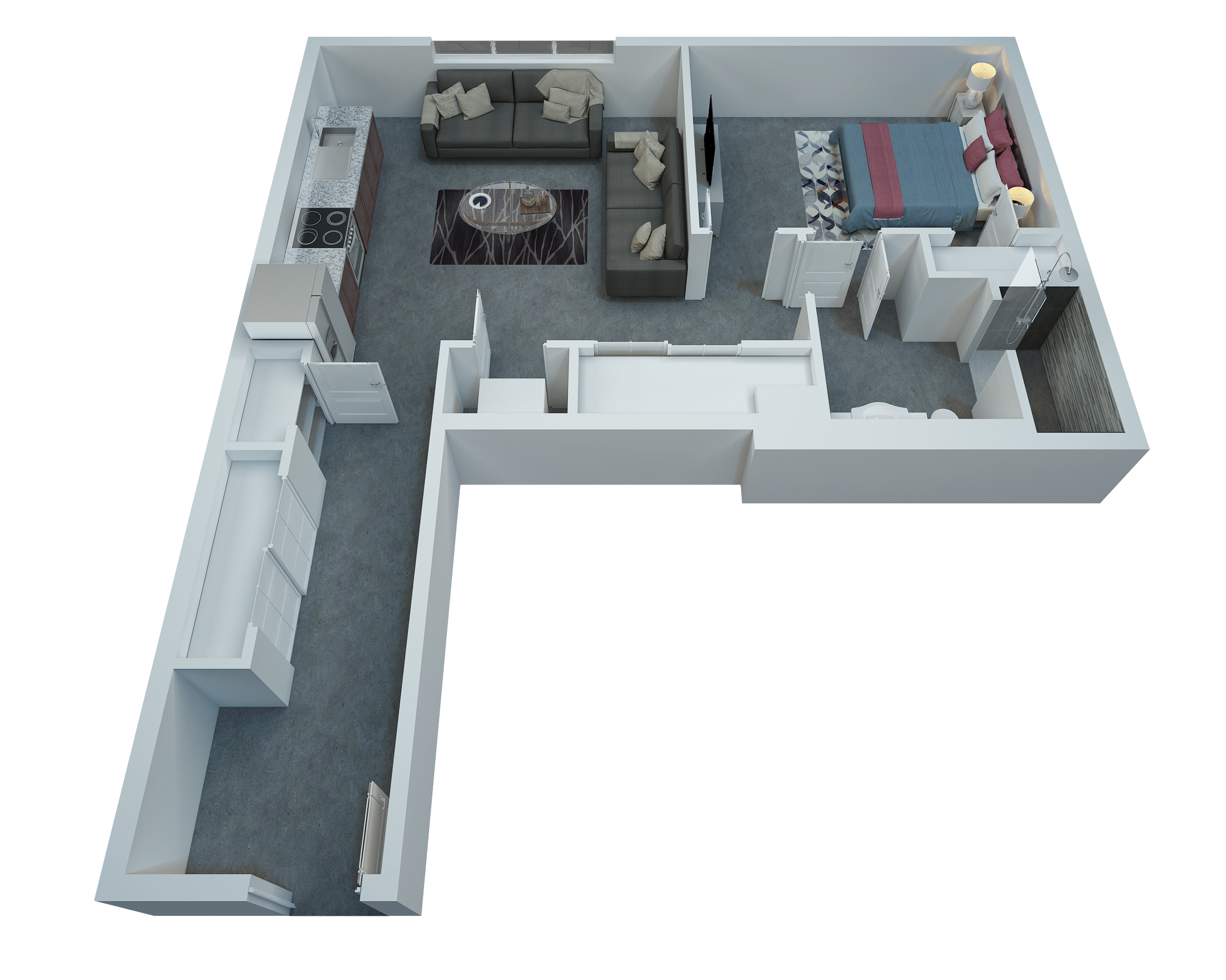 A7 - 1 Bedroom, 1 Bathroom