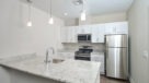 kitchen with large breakfast bar 