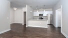 open floorplan with plank flooring 