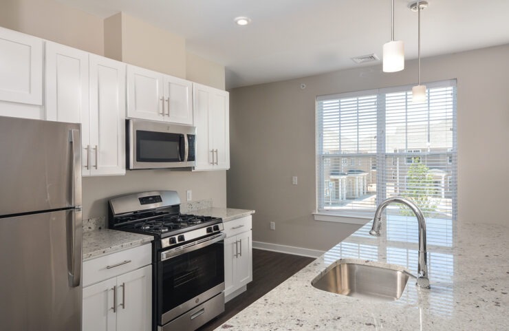 BG3 kitchen with granite countertops