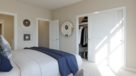 bedroom with large closet 