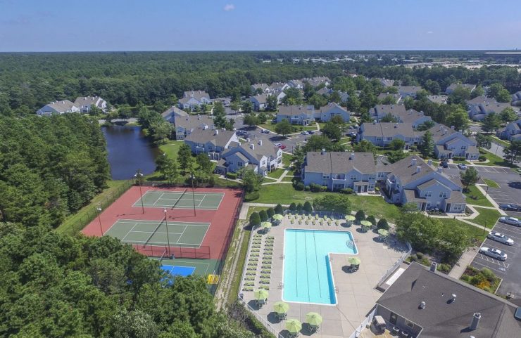 Tennis courts and pool