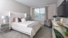 bedroom with large window