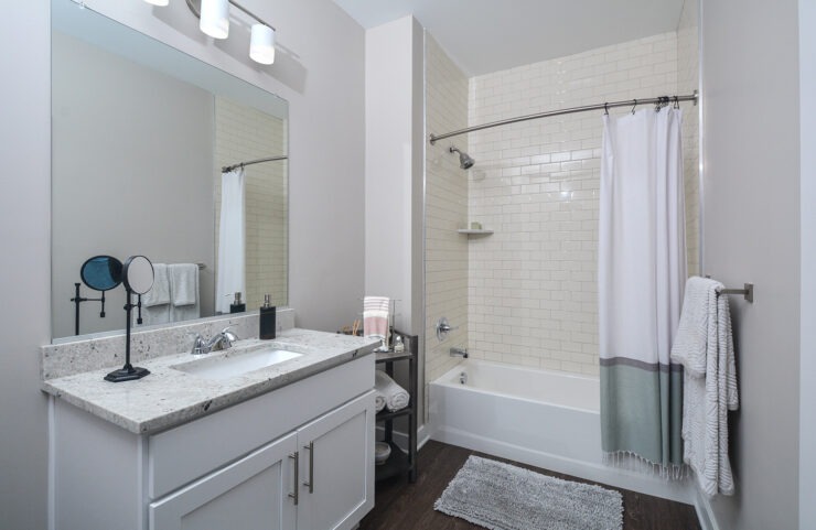 upgraded bathroom